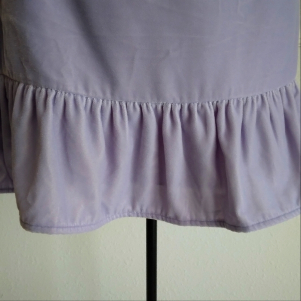 J. Crew Lilac Velvet Ruffle Skirt - Picture 6 of 6